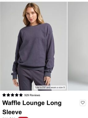 Comfrt waffle SET Stone Blue NWT lounge